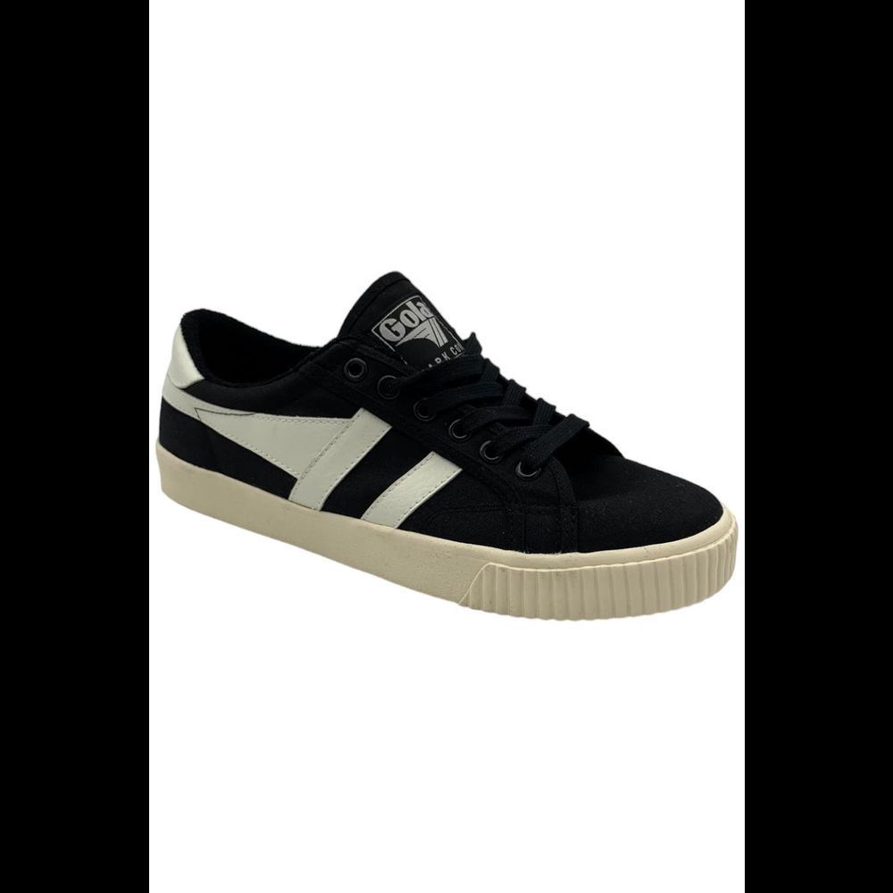 Gola Vegan Canvas Lace-Up Sneakers Tennis Mark Cox Black/Off White - Medium
